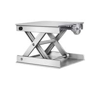 Élévateur De Table Labo - Support Réglable Aluminium Base 9x9cm | Plateau Levage Scientifique Expérimental Pour Mesures Au Sol Chimie Physique École Université Accessoires Laboratoire Recherche
