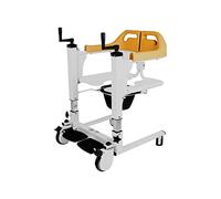 Élévateur d'escalier électrique pour fauteuil roulant pour la maison, ascenseur de patient avec siège divisé à 180°, élévateur de transfert manuel pour personnes âgées, chaise percée de chevet et