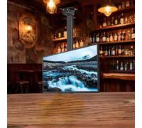 Élévateur TV À Rotation Manuelle À 360° - 32-75 inch Support De Montage TV Au Plafond Réglable, Support TV Motorisé, avec Support TV Motorisé pour Télécommande