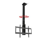 Élévateur TV À Rotation Manuelle À 360° - Support De Montage TV Au Plafond Réglable, Support TV Motorisé, avec Support TV Motorisé pour Télécommande, Convient Au Meuble TV De 32 À 75 Pouces