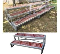 Élévateurs de chœur pliables, plateforme de scène métallique antidérapante portable à plusieurs niveaux, escalier de chœur robuste et antidérapant, plateforme à plusieurs niveaux facile à as