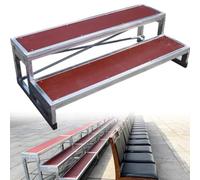 Élévateurs de scène pliables pour chœur, plateforme métallique antidérapante portable à plusieurs niveaux, sièges de théâtre à domicile, estrades chorales portables à 3 niveaux, plateforme d