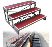 Élévateurs de scène pliables pour chœur, plateforme métallique antidérapante portable à plusieurs niveaux, sièges de théâtre à domicile, estrades et escaliers de chœur portables pour les pho