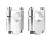 Élévateurs Guidon Pour Arctic Cat 1000 Pour Thundercat Pour DVX400 Moto 7/8 "22mm Rehausseurs Guidon Montage Barre Graisse Pinces Barre Poignée Monter Pince Poignée(Silver Riser 40mm)