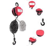 Élévation de la chaîne de 1000 kg. 3 tiges de vitesse. Crochet en acier manganèse à 360 ° et fermetures de crochets