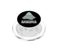 Elevation is Information Carte Topographique Randonneur PopSockets PopGrip pour MagSafe