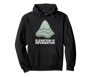 Elevation is Information Carte Topographique Randonneur Sweat à Capuche