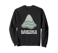 Elevation is Information Carte Topographique Randonneur Sweatshirt