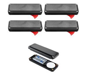 Elevation Lab AirTag Batterie prolongée de 10 ans | Support adhésif | Utilise des piles AA - 14 fois plus de capacité que CR2032 TimeCapsule | Étanche, batterie de rechange CR 2032 (lot de 4)