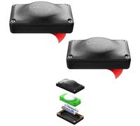 Elevation Lab AirTag - Lot de 2 piles prolongées de 5 ans - Support adhésif | Utilise des piles AAA - 5 fois plus de capacité que le CR2032 | Ultra-compacte, étanche, pile de rechange CR2032