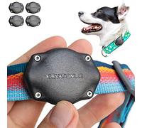 TagVault™ AirTag Lot de 4 Supports de Collier pour Chien - Étanchéité IP68, ne pendent Pas, s'adapte à Toutes Les largeurs de Colliers | Elevation Lab