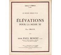 Benoit - Elévations Pour La Messexi (6) - Orgue