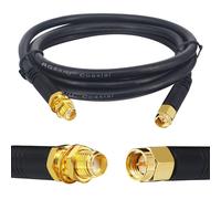 Élevé Câble Coaxial SMA Mâle vers SMA Femelle 1M RG58/U Câble d'Extension SMA Câble Rallonge SMA Câble SuperFlex RG58 pour 3G 4G LTE Routeur LAN sans Fil GPS avec Antenne WiFi (PAS pour TV)