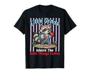 Élève de cinquième année où Les Choses Sauvages apprennent Le Raton Laveur T-Shirt