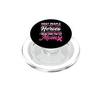 Élevé par Un Champion Mother Pink Awareness PopSockets PopGrip pour MagSafe