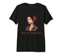 Élevé sur Amor, Spanglish y Sazón T-Shirt Haut de Gamme