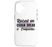 Élevé sur du Pain cubain Cuba Heritage Jeu de Mots hispanique Espagnol Coque pour iPhone 16