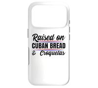 Élevé sur du Pain cubain Cuba Heritage Jeu de Mots hispanique Espagnol Coque pour iPhone 17 Pro