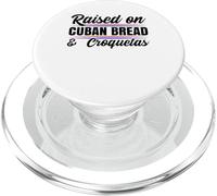 Élevé sur du Pain cubain Cuba Heritage Jeu de Mots hispanique Espagnol PopSockets PopGrip pour MagSafe