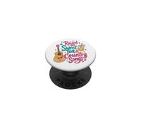 Élevé sur du thé sucré et de la Musique Country PopSockets PopGrip Adhésif