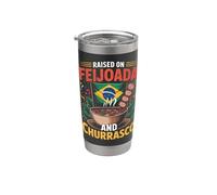 Élevé sur Feijoada Churrasco Food Design brésilien Gobelet isotherme en acier inoxydable double paroi