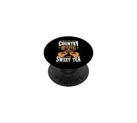 Élevé sur la Musique Country et Le thé sucré PopSockets PopGrip Adhésif
