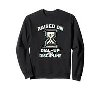 Élevé sur Le Cadran up et la Discipline Nostalgie Amusante des années 90 Sweatshirt