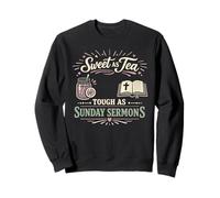 Élevé sur Le thé sucré et la Foi chrétienne du sud de Jésus Sweatshirt