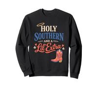 Élevé sur Le thé sucré et la Foi chrétienne du sud de Jésus Sweatshirt