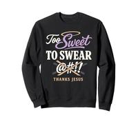 Élevé sur Le thé sucré et la Foi chrétienne du sud de Jésus Sweatshirt
