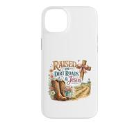 Élevé sur Les chemins de Terre et la Foi de Jésus Country Coque pour iPhone 14 Plus