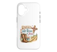 Élevé sur Les chemins de Terre et la Foi de Jésus Country Coque pour iPhone 16