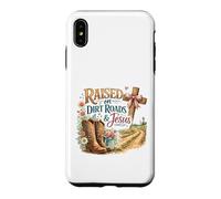 Élevé sur Les chemins de Terre et la Foi de Jésus Country Coque pour iPhone XS Max