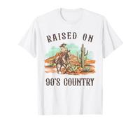 Élevé sur les cowgirls rodéo de la vie occidentale des années 90 T-Shirt