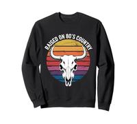 Élevé sur les paroles country des années 80 Sweatshirt