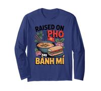 Élevé sur Pho Banh Mi Vietnamese Food Design Manche Longue
