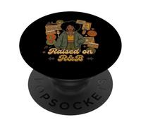 Elevé sur R&B 90s Hip Hop Soul Music Afro Disco DJ PopSockets PopGrip Adhésif