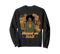 Elevé sur R&B 90s Hip Hop Soul Music Afro Disco DJ Sweatshirt