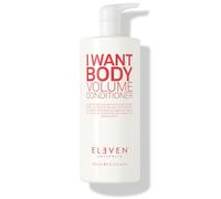 ELEVEN Australia I Want Body Volume Conditioner - Après-Shampoing Volumisant et Épaississant pour Cheveux Fins - Protéine de Soja, Huile d Avocat et Papaye - Végan - 960 ml