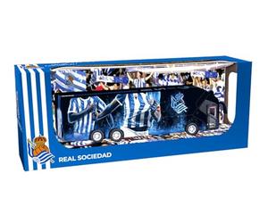 Eleven Force Figure Bus Real Sociedad - Objets de Collection pour Exposition - Idée Cadeau - Jouets pour Enfants et Adultes - Fans De Football BANDAI EF16225