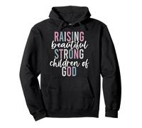 Élever des enfants forts de Dieu Faith Christian Mom Mama Sweat à Capuche