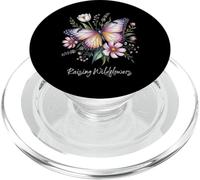 Élever des Fleurs Sauvages Maman Fête des mères Papillon Fleurs Maman PopSockets PopGrip pour MagSafe