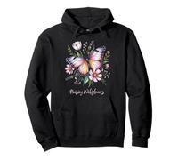 Élever des Fleurs Sauvages Maman Fête des mères Papillon Fleurs Maman Sweat à Capuche