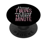 Élever des Jumeaux et Aimer Chaque Minute Maman jumelle PopSockets PopGrip Adhésif