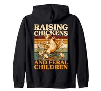 Élever des Poulets et des Enfants Sauvages Homestead Sweat à Capuche