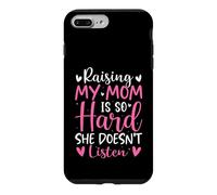 Élever ma mère est si Difficile qu'elle n'écoute Pas Son Fils et sa Fille Coque pour iPhone 7 Plus/8 Plus