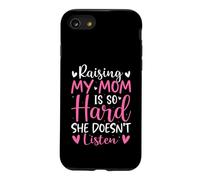 Élever ma mère est si Difficile qu'elle n'écoute Pas Son Fils et sa Fille Coque pour iPhone SE (2020) / 7/8