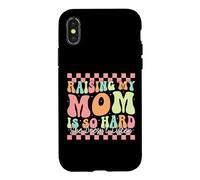 Élever ma mère est si Difficile qu'elle n'écoute Pas Son Fils et sa Fille Coque pour iPhone X/XS