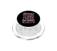 Élever ma mère est si Difficile qu'elle n'écoute Pas Son Fils et sa Fille PopSockets PopGrip pour MagSafe