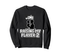 Élever Mon Joueur 2 Drôle Papa Gamer Père Jeux Vidéo Sweatshirt